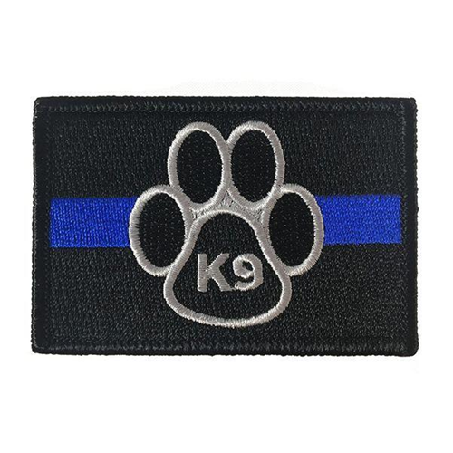 Thin Blue Line K9 Patch, Thin Blue Line, 2 x 3 Inches, Velcro