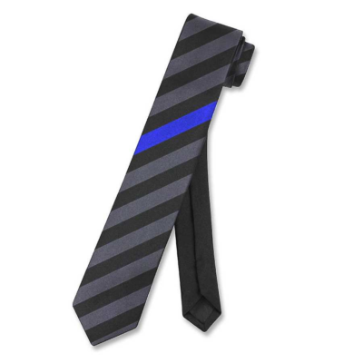 Thin Blue Line Thin Blue Line Striped Subdued Tie
