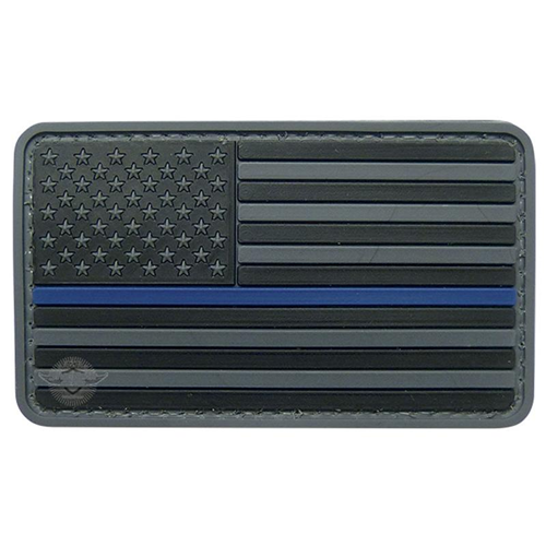 5ive Star Gear U.S. Flag Black w/ Blue Stripe Morale Patch